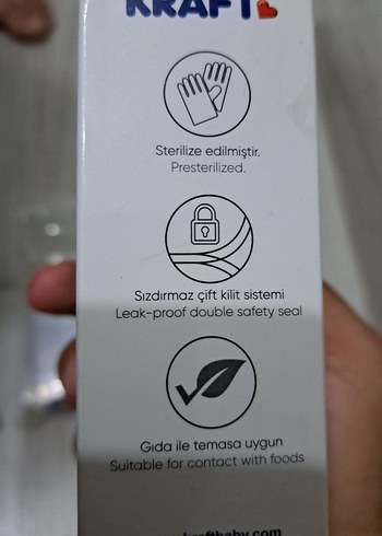  Beden Kraft 25'li Emzirme Pedi Beyaz Gri