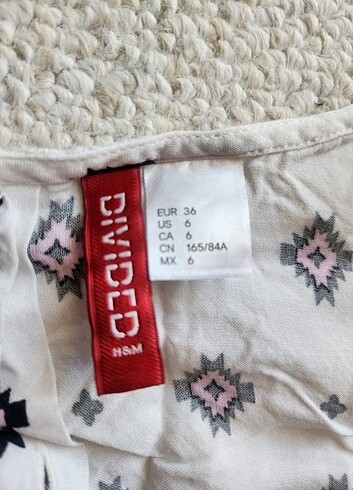 36 Beden H&m kısa etnik desen