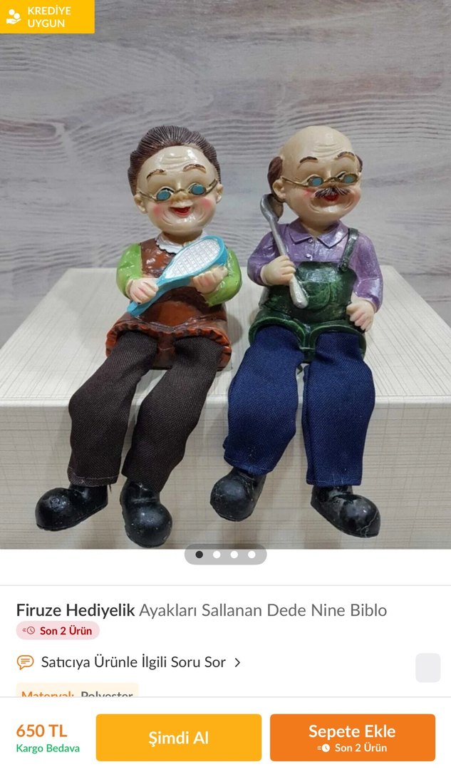 Ayakları Sallanan Dede Nine Biblo - Görsel 3