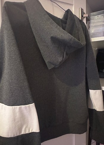 Diğer Gri Fermuarlı Kadın Sweatshirt