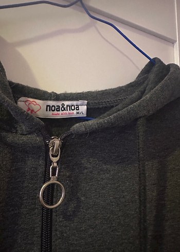l Beden Gri Fermuarlı Kadın Sweatshirt