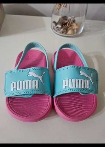 Puma Kız Çocuk Pembe Mavi Terlik - Görsel 4