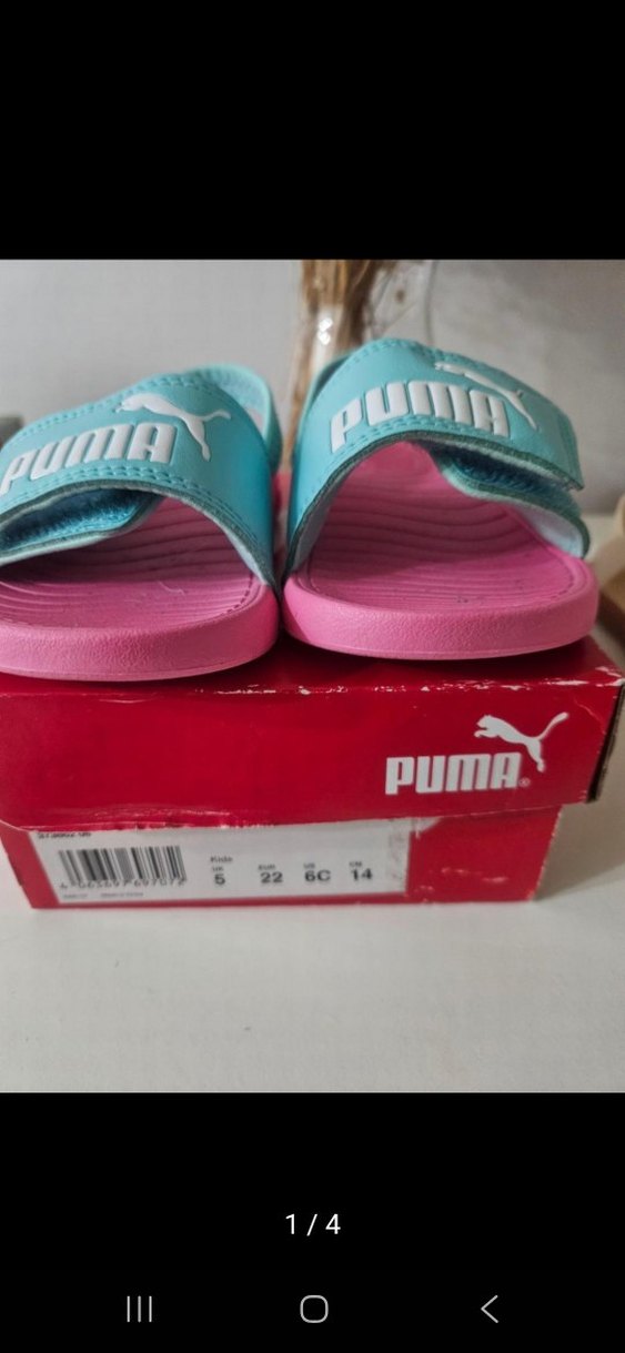 Puma Kız Çocuk Pembe Mavi Terlik - Görsel 2