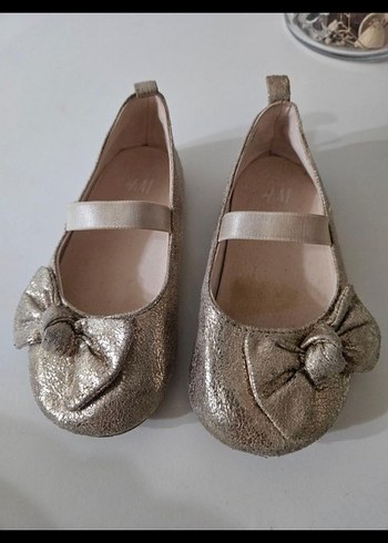 Kız Çocuk Bej Fiyonklu Babet Ayakkabı - Görsel 2