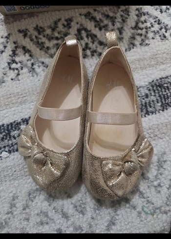 Kız Çocuk Bej Fiyonklu Babet Ayakkabı - Görsel 3