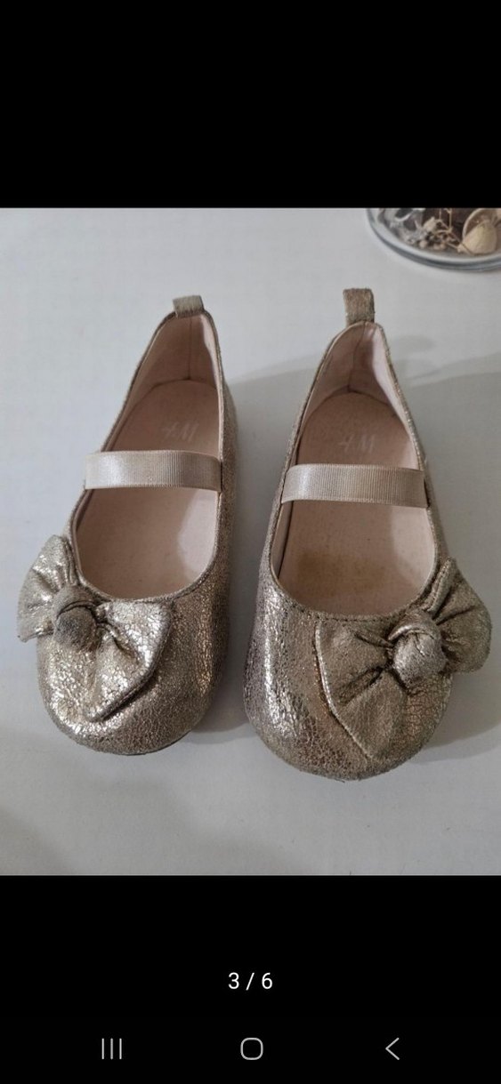 Kız Çocuk Bej Fiyonklu Babet Ayakkabı - Görsel 2