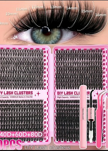 Takma Kirpik Seti (Full SET) 800 Adet