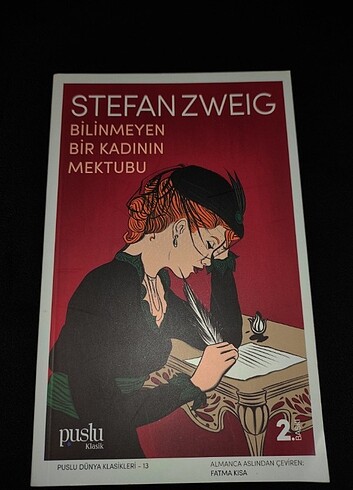 Stefan Zweig, Bilinmeyen Bir Kadının Mektubu.