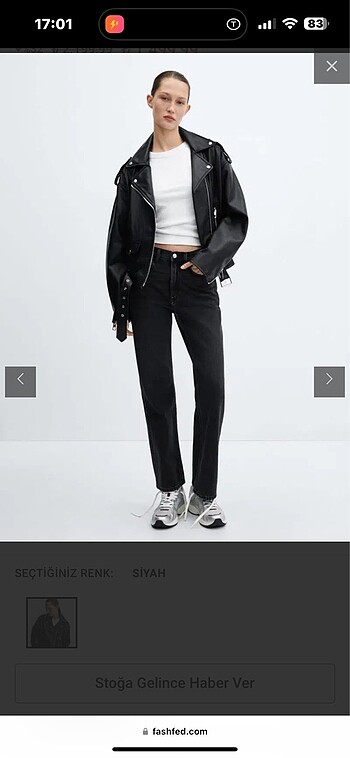 m Beden siyah Renk Mango biker deri ceket