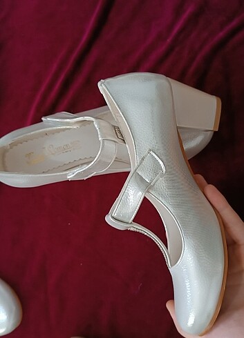 Kız çocuk topuklu ayakkabı özel günler için  - Görsel 2