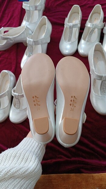 Kız çocuk topuklu ayakkabı özel günler için  - Görsel 4