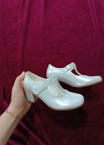 Kız çocuk topuklu ayakkabı özel günler için  - Görsel 2