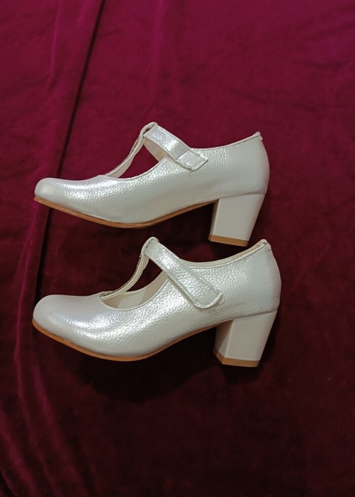 Kız çocuk topuklu ayakkabı özel günler için  - Görsel 2