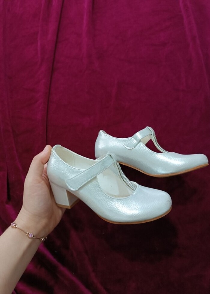 Kız çocuk topuklu ayakkabı özel günler için  - Görsel 3