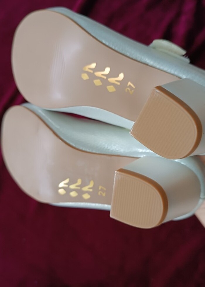 Kız çocuk topuklu ayakkabı özel günler için  - Görsel 4