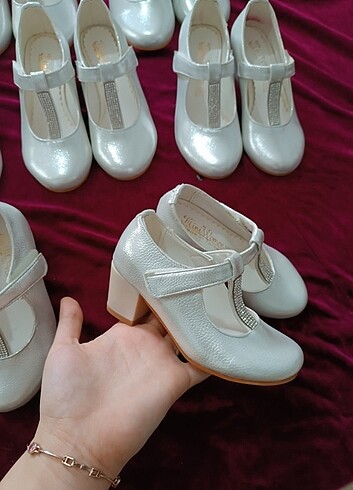 Kız çocuk topuklu ayakkabı özel günler için  - Görsel 2