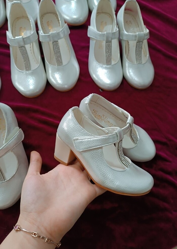 Kız çocuk topuklu ayakkabı özel günler için  - Görsel 2