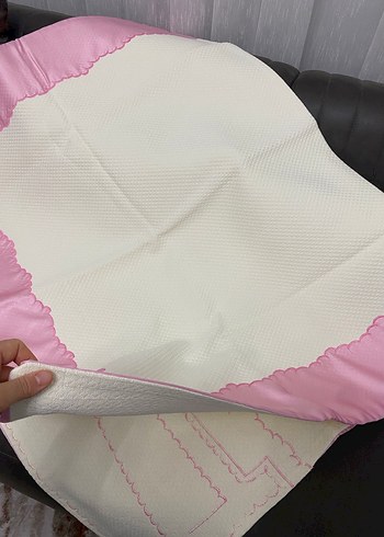 Nakışlı Pembe Bebek Pikesi - Görsel 3