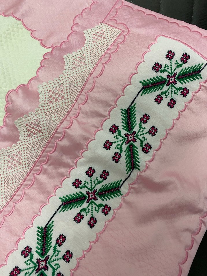 Nakışlı Pembe Bebek Pikesi - Görsel 2