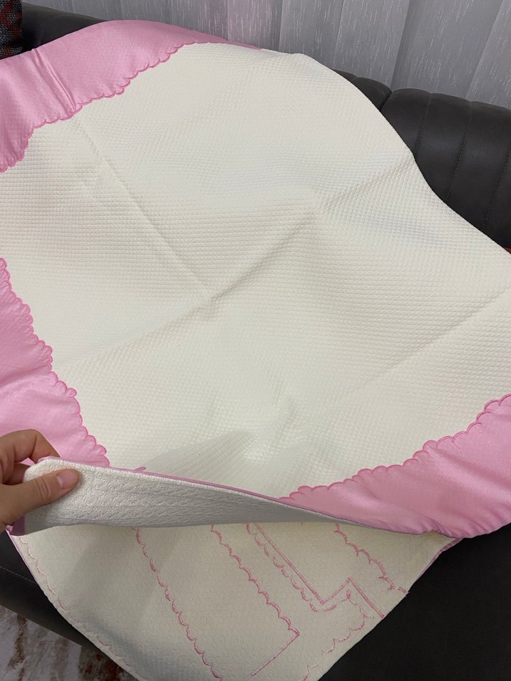 Nakışlı Pembe Bebek Pikesi - Görsel 3