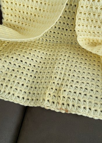 Bej Örgü Bohem Kadın Yelek - Görsel 3