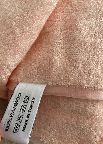 Nakışlı Pembe Havlu Seti - Görsel 3