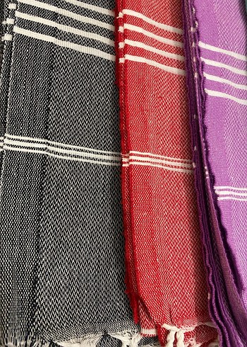 Çizgili Çok Renkli Bohem Peştamal Seti - Görsel 2