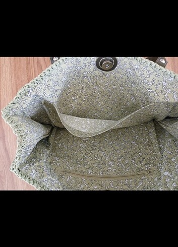 Kağıt ip örgü askılı çanta - Görsel 4