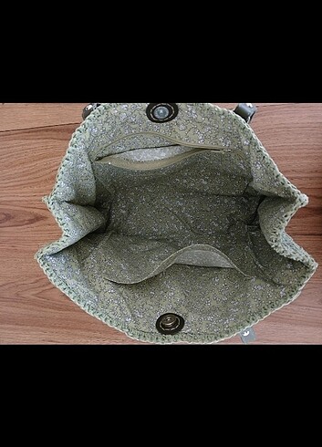 Kağıt ip örgü askılı çanta - Görsel 5