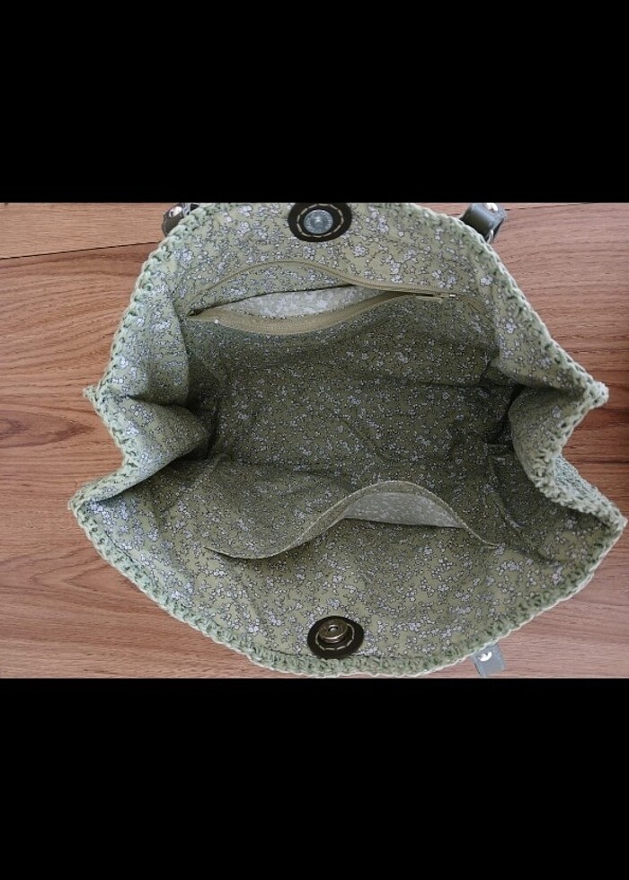 Kağıt ip örgü askılı çanta  - Görsel 5