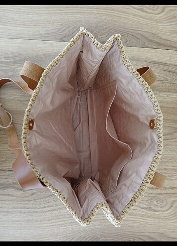 Kağıt ip örgü askılı çanta - Görsel 6