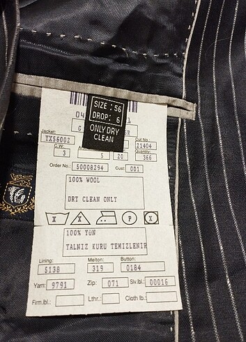 Ramsey 56 /drop 6 lacivert çizgili takım elbise - Görsel 6