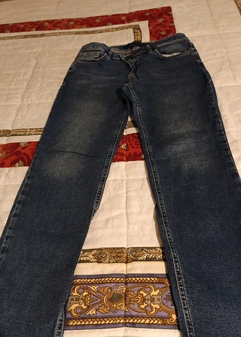 40 Beden Mavi Kadın Denim Midi Boy Kot Pantolon