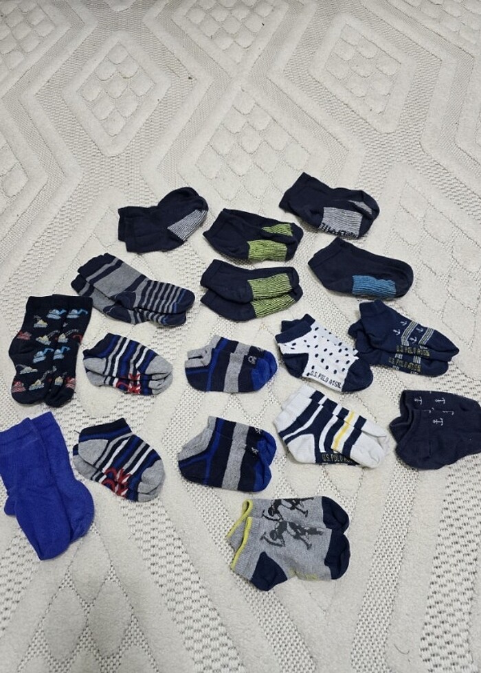 23-26 numara 17 adet çorap - Görsel 4