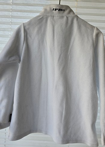 5 Yaş Beden beyaz Renk Erkek çocuk 5-6 Beyaz Fermuarlı Polar Sweatshirt