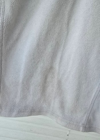5 Yaş Beden Erkek çocuk 5-6 Beyaz Fermuarlı Polar Sweatshirt