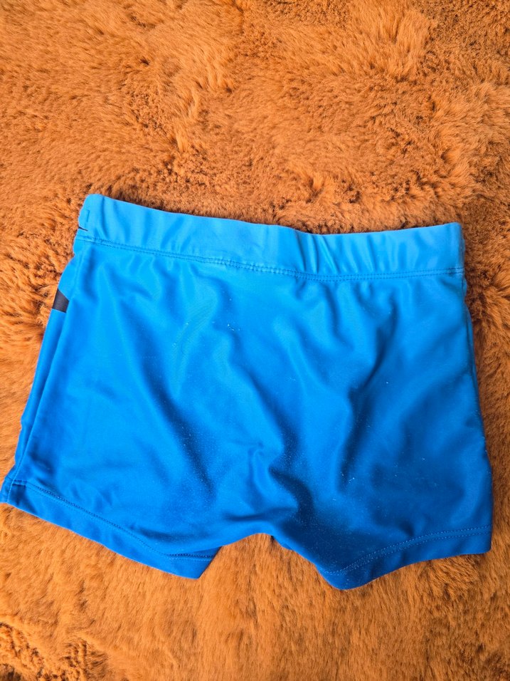 Erkek Çocuk Batman Baskılı Mavi Deniz Şortu - Görsel 3