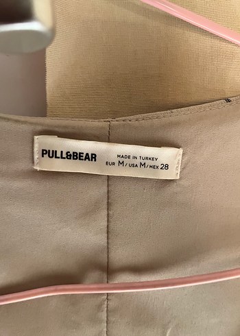 Bej Çizgili Keten Mini Yelek - Görsel 3