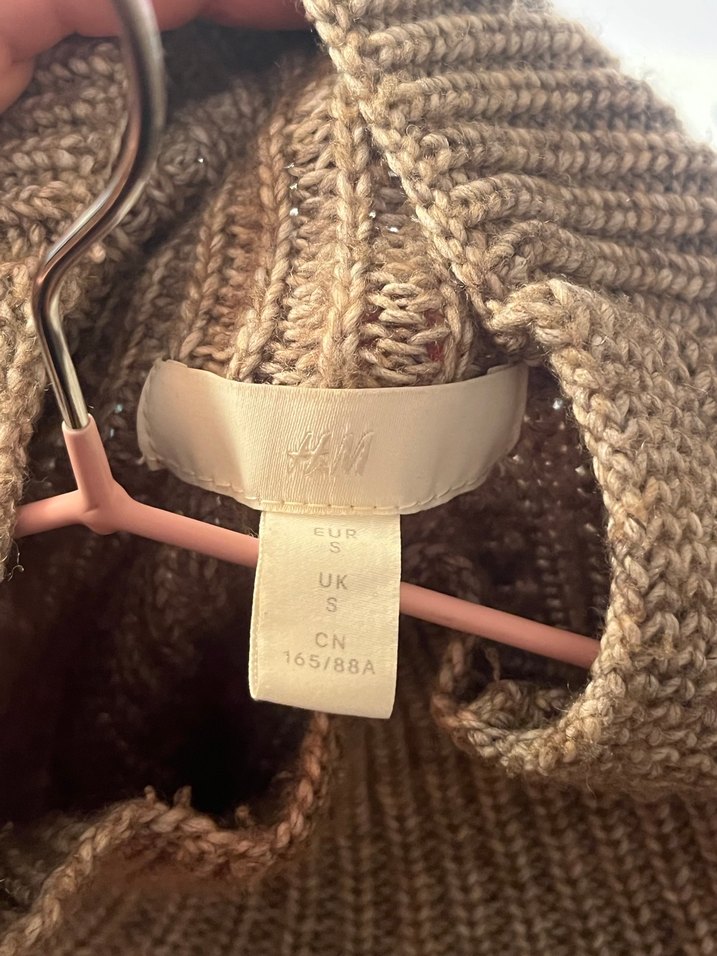 Kadın Kahverengi Balıkçı Yaka Örgü Kazak - Görsel 3