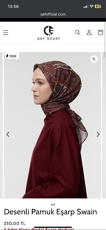 Suud Collection Qef eşarp