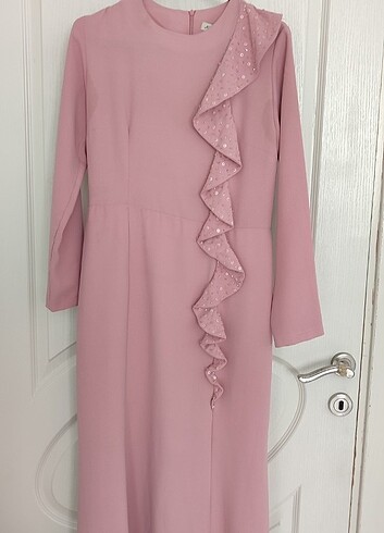 380 beden uyumlu balık model elbise 