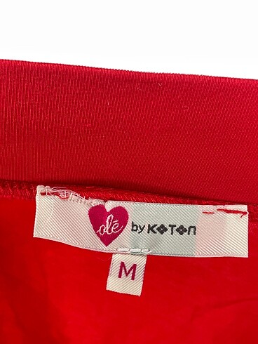 m Beden kırmızı Renk Koton Mini Etek %70 İndirimli.