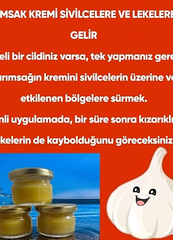 Lekelere karşı sarımsak kremi  - Görsel 3