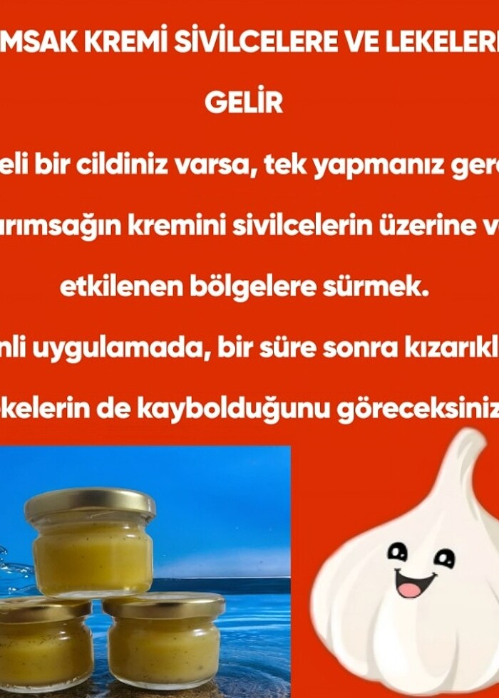 Lekelere karşı sarımsak kremi  - Görsel 3