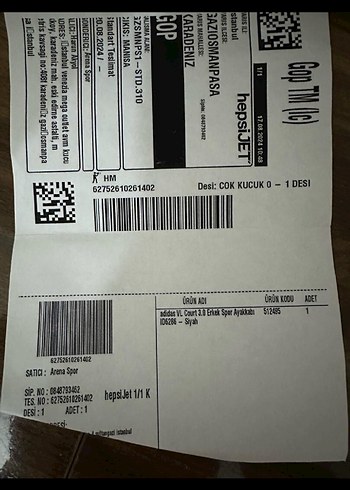 Adidas Siyah Erkek Spor Ayakkabı.