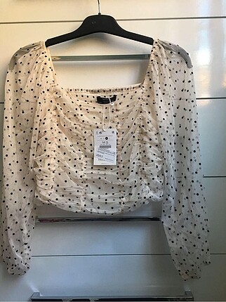 Bershka tül bluz