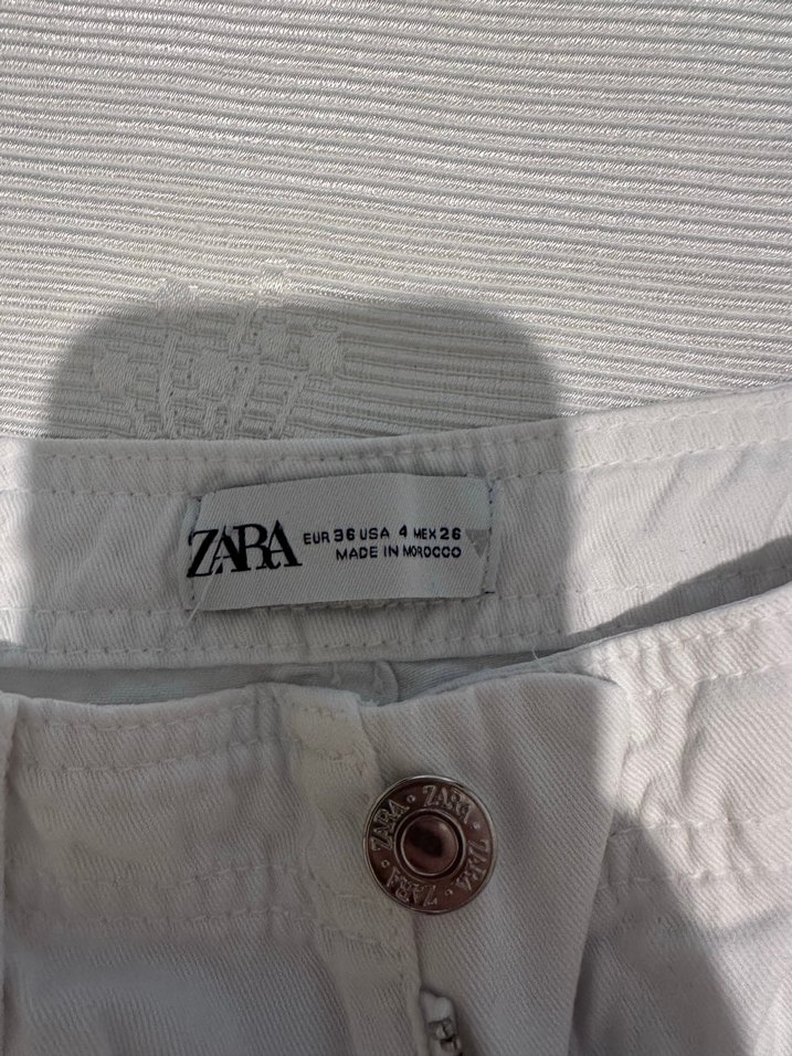 Zara Kadın Beyaz Pantolon - Görsel 2