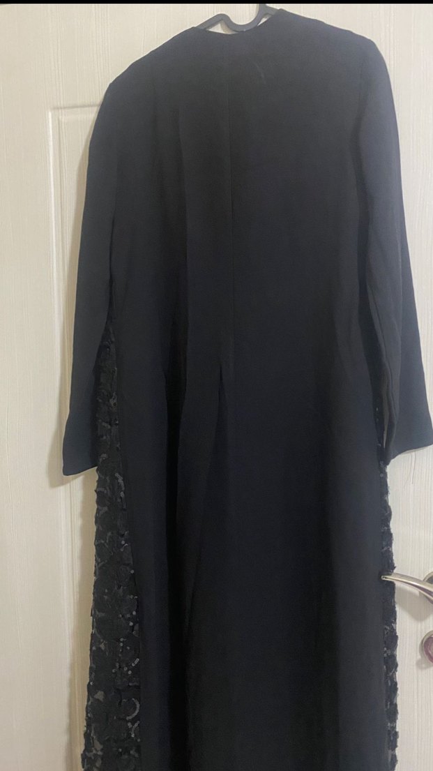 TESETTÜRE UYGUN İÇLİ DIŞLI ABAYA - Görsel 4