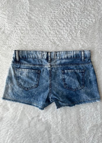 vintage y2k düşük bel ultra mini şort - Görsel 2