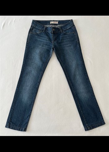 m Beden mavi Renk collezione vintage düşük bel pantolon